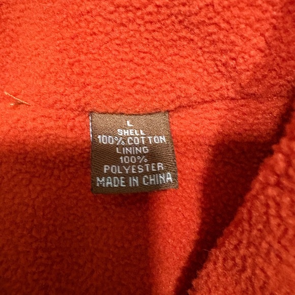 Men's Olive and Orange Outdoor Vest - Picture 4 of 7